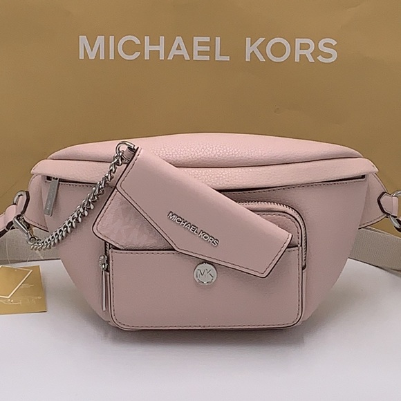 MICHAEL KORS 
Maisie Large Pebbled Leather 2-in-1 Waistpack Fannypack Crossbody - Picture 10 of 16